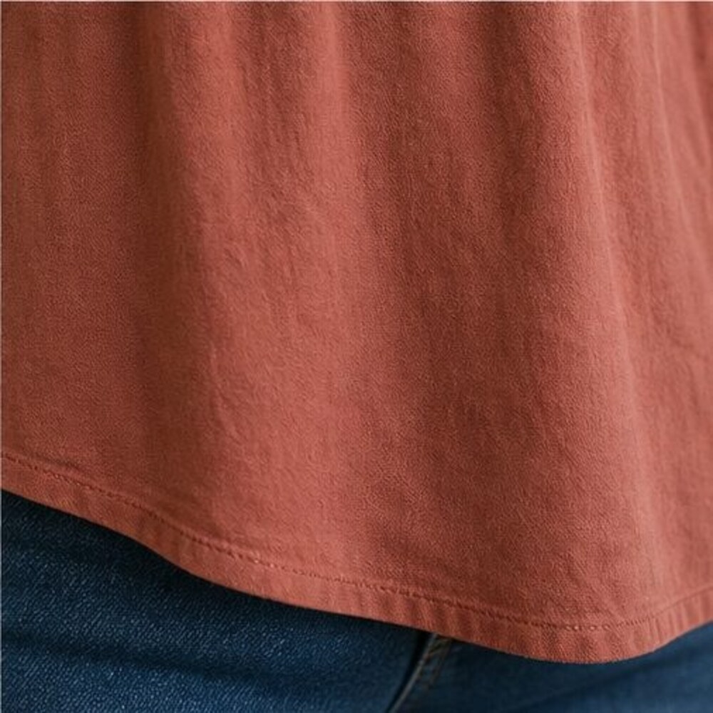 Rust Ruffle Blouse - Picture 6 of 6